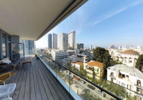 Rothschild 6 room 200sqm Terrace 60sqm Sea view Doorman Pool Gym Apartment for sale in Tel Aviv