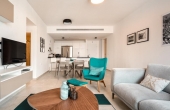 5 room fully furnished 120sqm 2 terraces 2 parking Apartment for rent in Telaviv