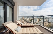 5 room fully furnished 120sqm 2 terraces 2 parking Apartment for rent in Telaviv