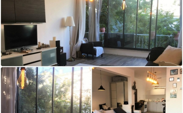 Pinkas area 1 room 51sqm Renovated Quiet Apartment for sale in Tel Aviv