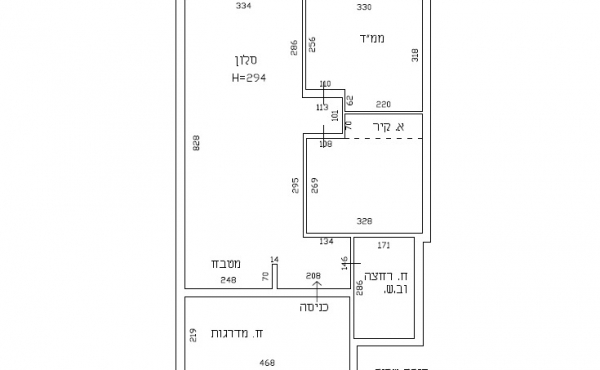 Nordau area 3 room 65sqm Elevator Quiet Apartment for sale in Telaviv