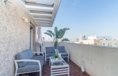 Rothschild Penthouse 3 room 80sqm Terrace 25sqm Lift Apartment for rent in Telaviv