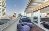 Rothschild Penthouse 3 room 80sqm Terrace 25sqm Lift Apartment for rent in Telaviv