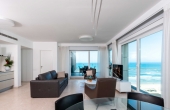 Royal Beach in Tel Aviv 3 room 95sqm Balcony 13sqm with amazing sea view Lift Parking Apartment for rent in TLV