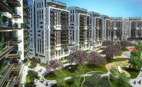 Gindi Tower TLV 4 room 113sqm Terrace 23sqm Elevators Parking Pool Gym Doorman Apartment for rent in Tel Aviv