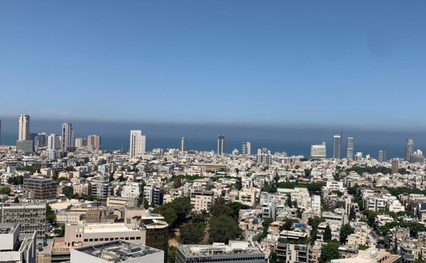 Gindi Tower TLV 4 room 113sqm Terrace 23sqm Elevators Parking Pool Gym Doorman Apartment for rent in Tel Aviv