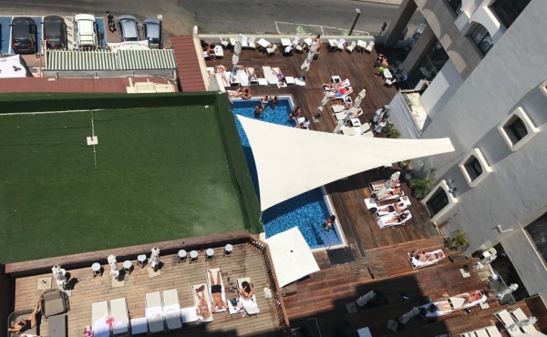 Hotel Orchid Plaza 3 bedrooms 147sqm Terrace Elevator Parking Swimming Pool Gym Club Apartment for rent in Tel Aviv