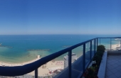 Hayarkon 3 room High floor with sea view Balcony Gym club Swimming Pool Apartment for rent in Tel Aviv