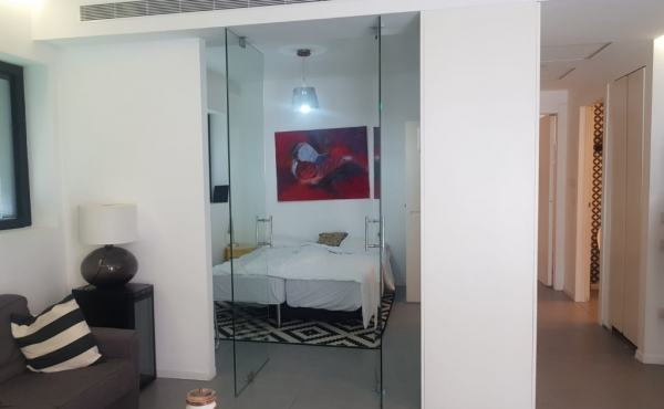 Hayarkon 3 room 77sqm Parking Doorman Apartment for rent in Tel Aviv
