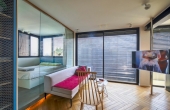 Park Hayarkon area Luxurious apartment 2.5 room 52sqm Terrace Open view Lift Parking To buy