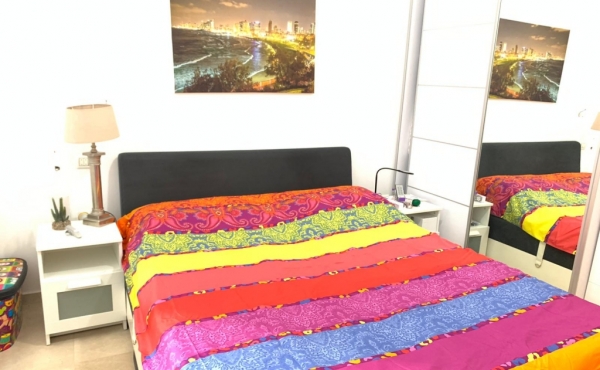 Hayarkon area Garden apartment 52sqm Balcony 12sqm Apartment for rent in Tel Aviv
