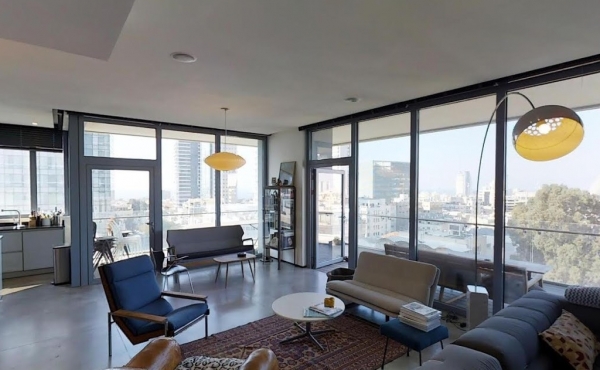 Rothschild 6 room 200sqm Terrace 60sqm Sea view Doorman Pool Gym Apartment for sale in Tel Aviv
