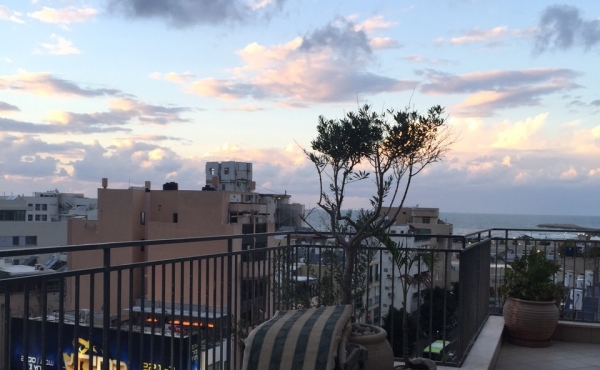 North Dizengoff Penthouse 3 room 75sqm Terrace 50sqm Sea view Apartment for rent in Tel Aviv