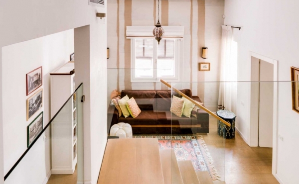 Pinsker building Bauhaus Duplex 5 room 178sqm Balconies Parking Lift Apartment for sale in Tel Aviv