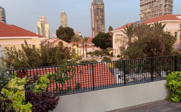 Neve Tsedek Penthouse 3 bedrooms Huge terrace 180sqm Lift Parking Gym club Apartment for rent in Tel Aviv