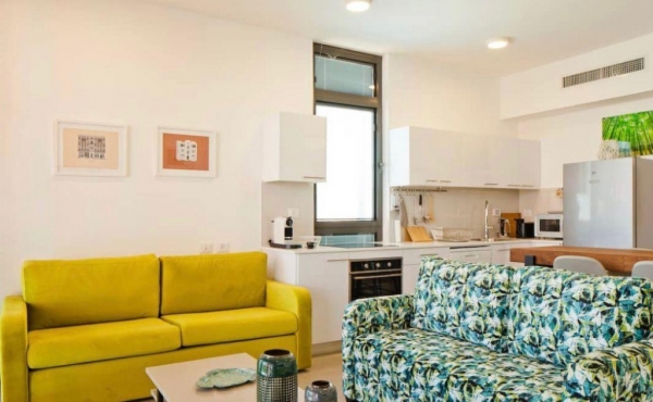 Neve Tsedek area 2 room 53sqm Balcony Lift Apartment for rent In Tel Aviv