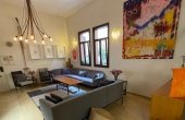 Neve Tsedek neighborhood Duplex 4 rooms 120sqm Lift Parking Apartment for rent in Tel Aviv