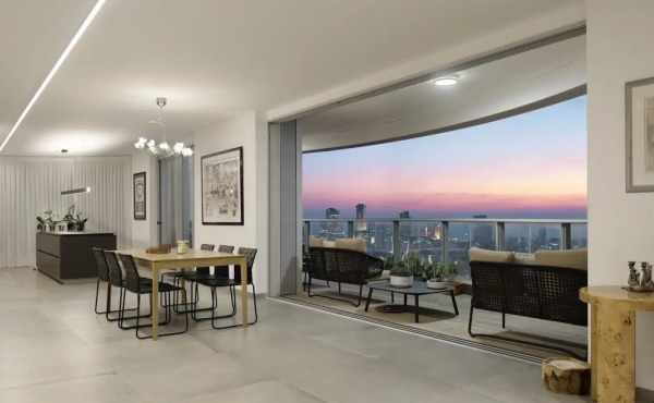 Lev TLV Tower 4 bedrooms 210 sqm Terrace 27 sqm Lift Parking Apartment for sale in Tel Aviv