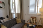 Meir Garden area 2 rooms 45m2 Balcony Fully furnished Apartment for rent in Tel Aviv
