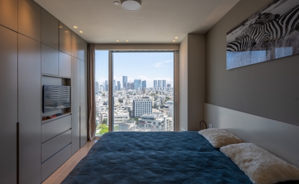 Hayarkon area 3 rooms 96m2 Balcony 20m2 Sea view Parking Apartment for sale in Tel Aviv