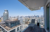 Hayarkon area 3 rooms 96m2 Balcony 20m2 Sea view Parking Apartment for sale in Tel Aviv