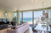 Hayarkon area 3 rooms 96m2 Balcony 20m2 Sea view Parking Apartment for sale in Tel Aviv