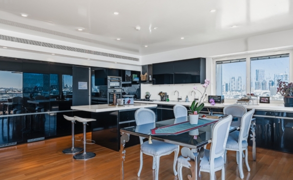 Opera tower 3 rooms 150m2 Renovated Balcony 40m2 Lift Parking Doorman Pool Gym Apartment for sale in Tel Aviv