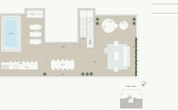 Bloch 4 rooms 119m2 Balcony 14m2