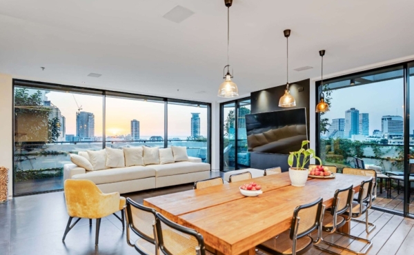 Balfour / Allenby Penthouse 5 rooms 140m2 Terrace 100m2 Rooftop 62m2 Pool Shelter Lift