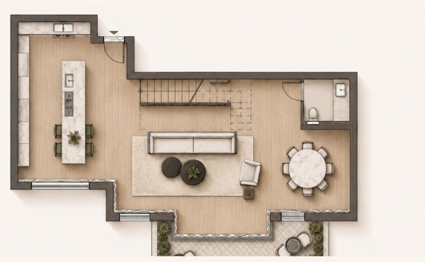 Penthouse Duplex Yaffo 3 bedrooms Furnished and equipped Apartment for Long term rental